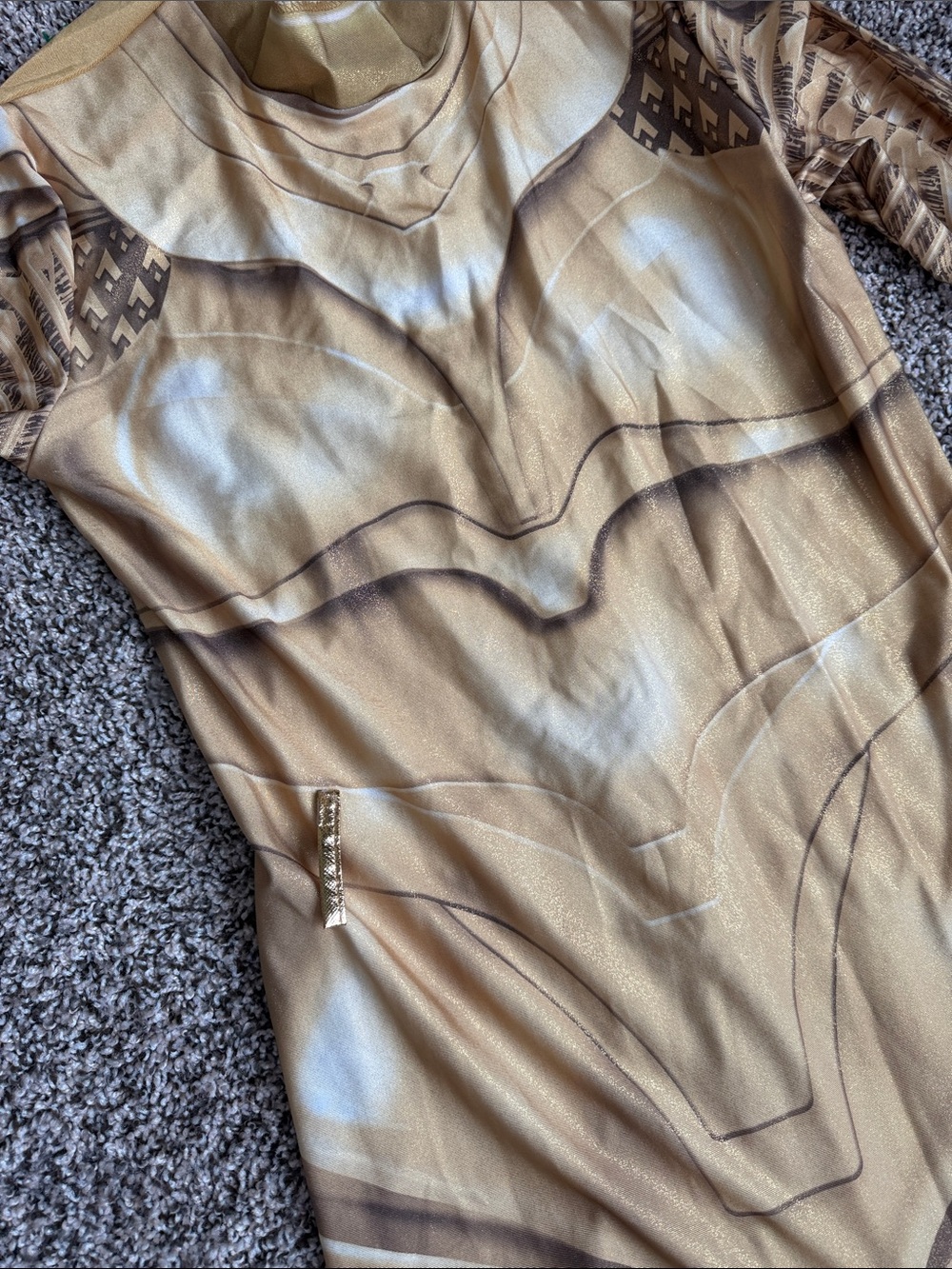 DC Wonder Woman 1984 Golden Armor Costume Adult Size L - Picture 4 of 13
